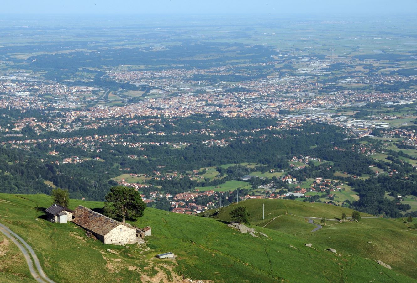 Panorama Biella montagna Tracciolino