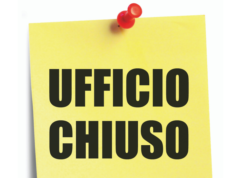 Avviso Ufficio chiuso