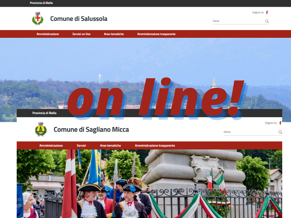 SAlussola e Sagliano on line