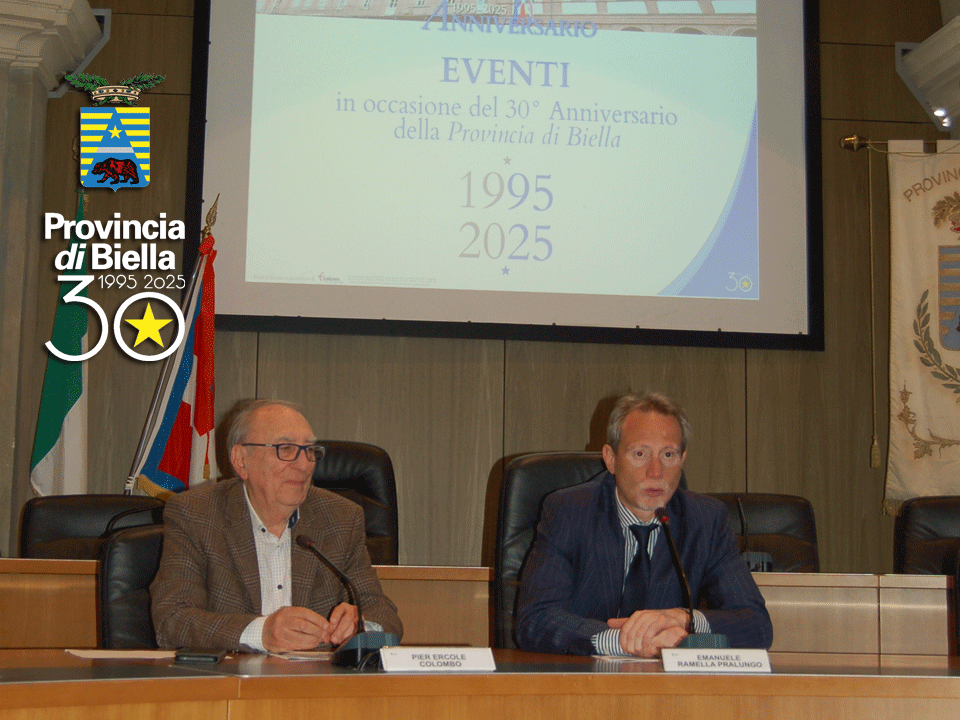 30 anni Provincia di Biella - conferenza stampa
