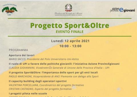 Conto alla rovescia per l’evento conclusivo di “Sport&Oltre”