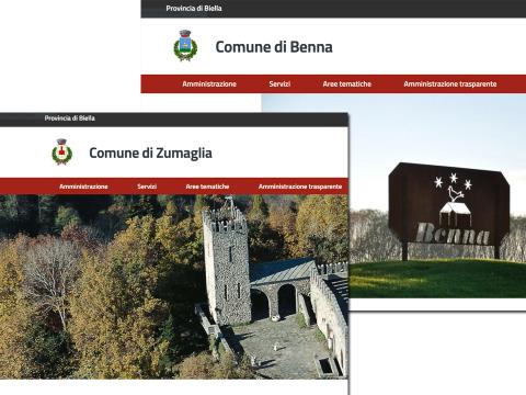 Immagine notizia Rinnovati i siti istituzionali di Benna e Zumaglia