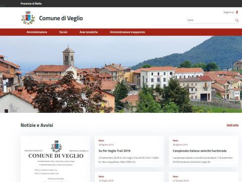 Immagine notizia Online il nuovo sito istituzionale di Veglio