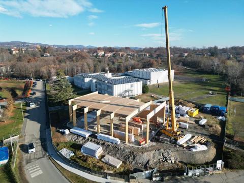 Immagine notizia La nuova palestra del Liceo del Cossatese e Vallestrona prende forma