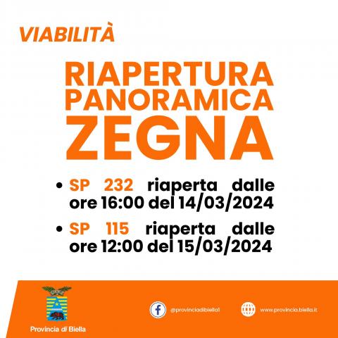 Riapre la Panoramica Zegna