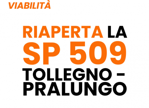 Immagine notizia Riapre oggi la SP 509 Tollegno – Pralungo