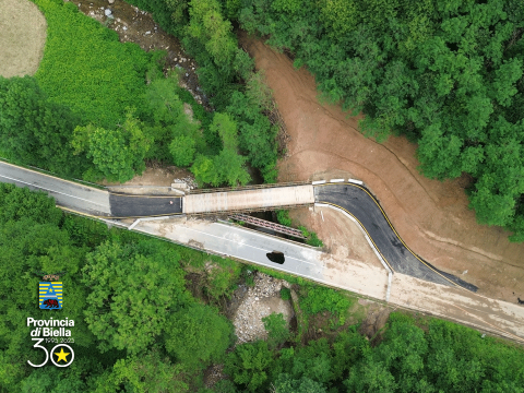 Immagine notizia Aperto oggi il ponte provvisorio sul torrente Oremo